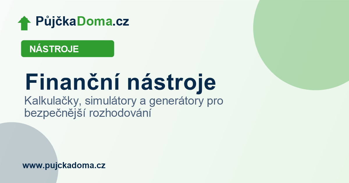 Finanční nástroje PůjčkaDoma.cz | PůjčkaDoma.cz
